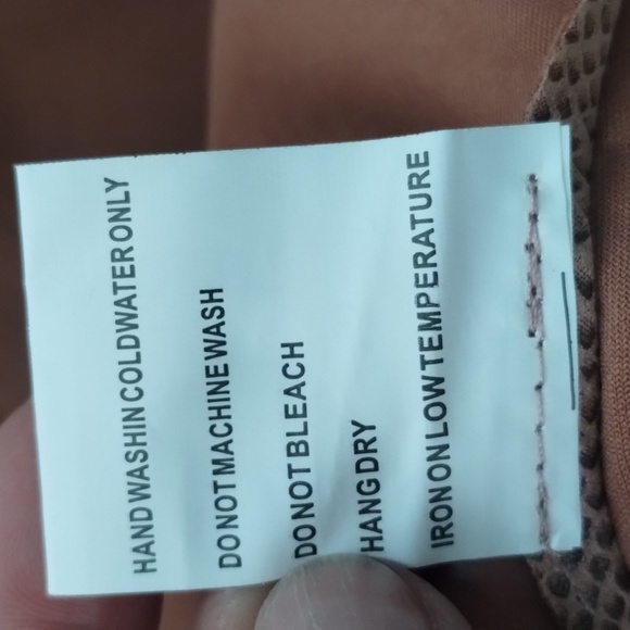 Solitaire faux snakeskin tan shimmer open jacket with tie size XL - Picture 9 of 9